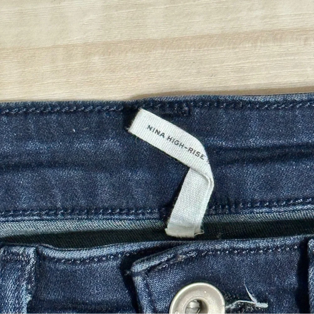 Rag & Bone Nina High-Rise‎ Skinny Jeans Indigo Wash